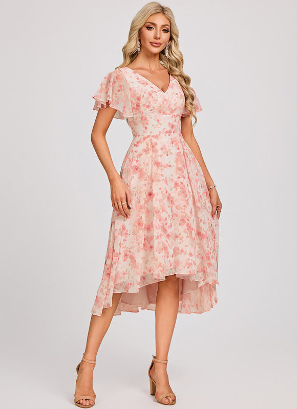 Robe Trapèze Fluide Asymétrique - gallery 3