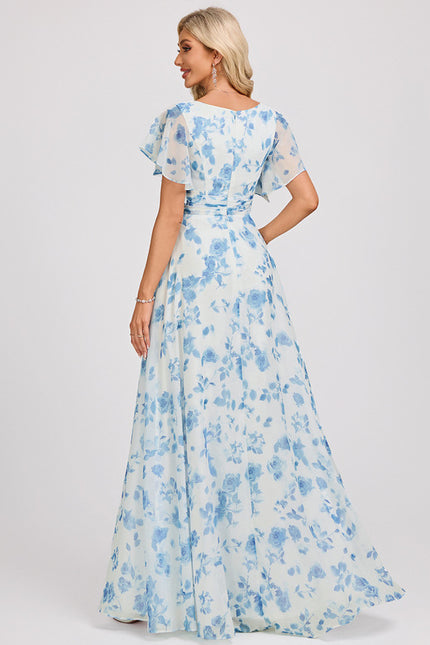 Robe Trapèze Mousseline Fendue - gallery 5