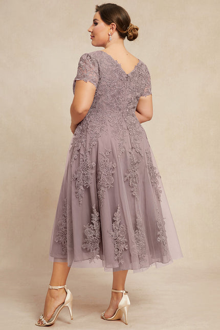 Robe Trapèze Lavande Éthérée - gallery 9