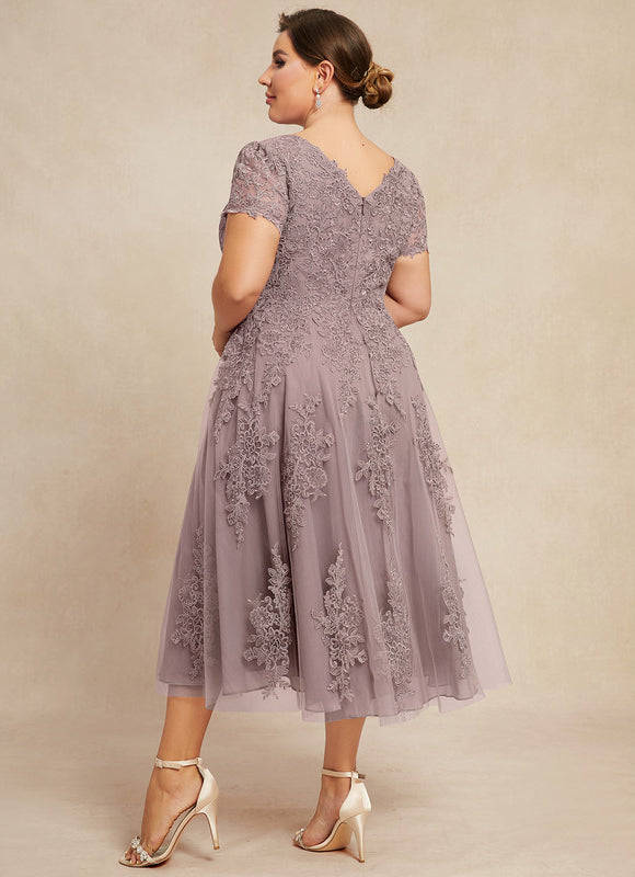 Robe Trapèze Lavande Éthérée - gallery 9