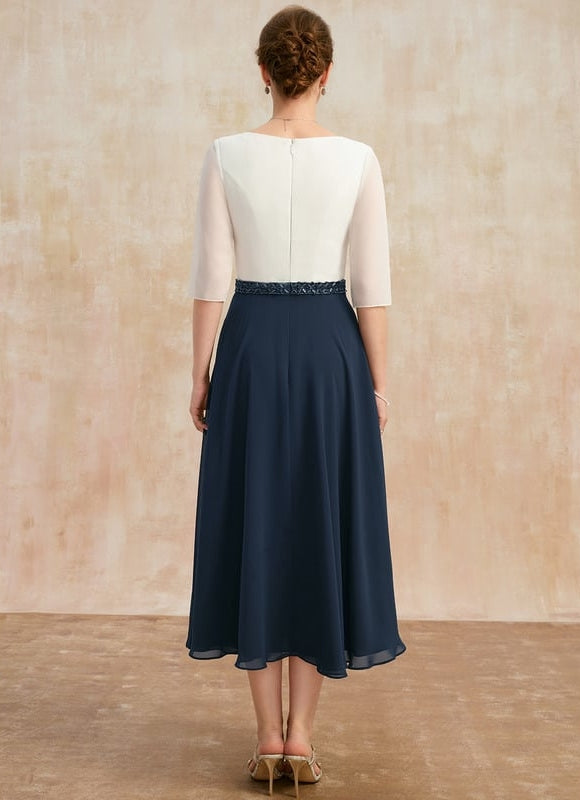 Robe Trapèze Éclat De Vague - gallery 5