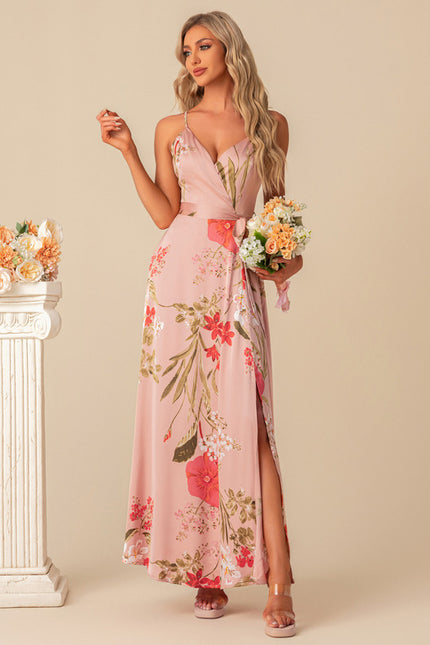 Robe Trapèze Satinée Botanique - gallery 3