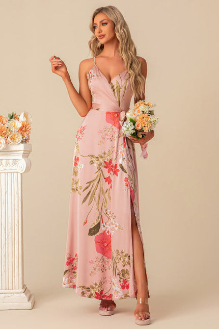 Robe Trapèze Satinée Botanique - gallery 3