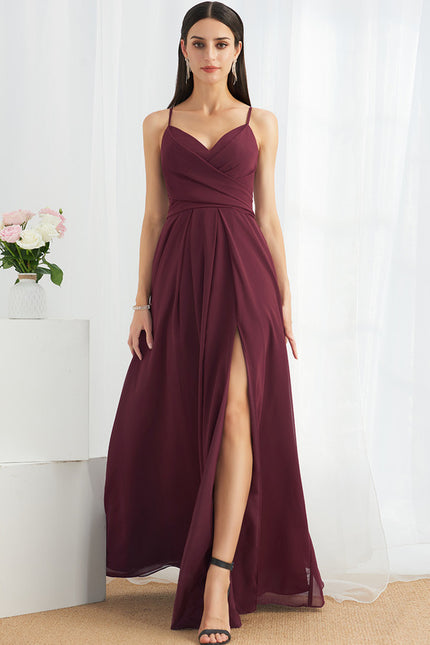 Robe Trapèze Mousseline Fendue - gallery 2
