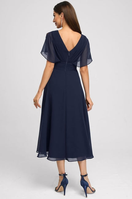 Robe Trapèze Flottante Verte - gallery 5