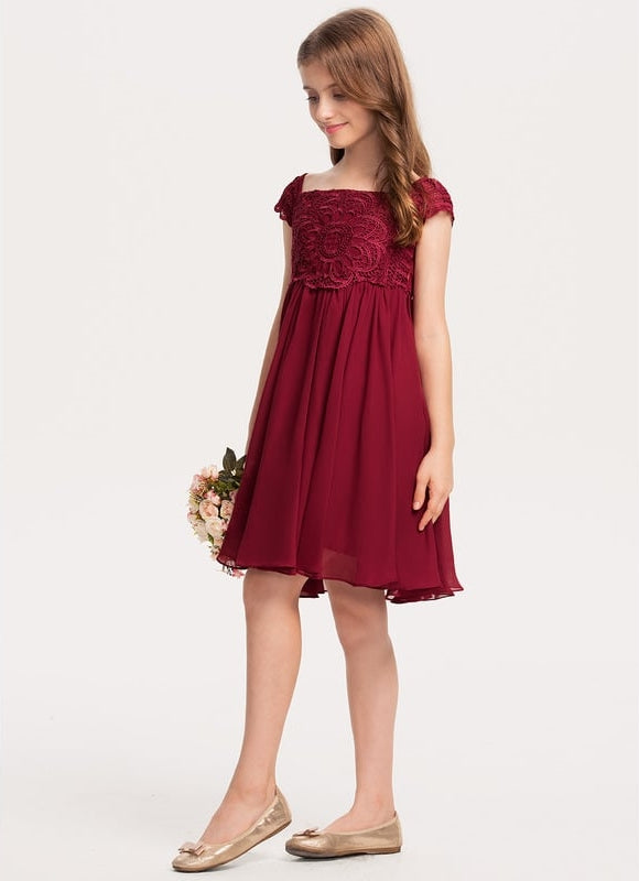 Robe Trapèze Cérémonie Rubis - gallery 2