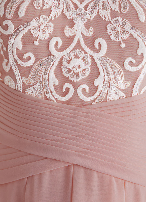 Robe Trapèze Dentelle Asymétrique - gallery 4