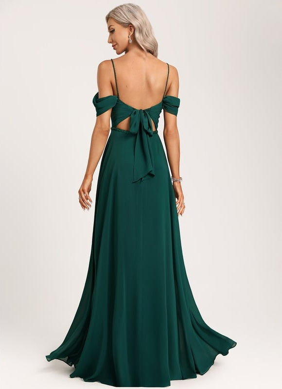 Robe Trapèze Évasion Émeraude - gallery 1