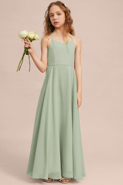 Robe Trapèze Vert Doux Éclat - gallery 5