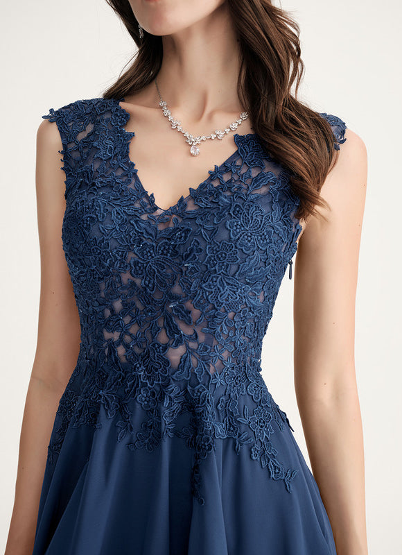 Robe Trapèze Noire Et Blanche Dentelle - gallery 5