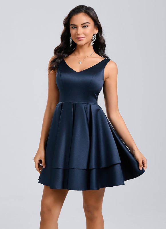 Robe Trapèze Nuit Satinée - gallery 6