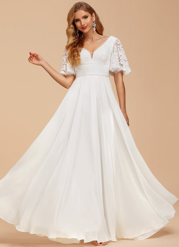Robe Trapèze Éblouissante Aérienne - gallery 3