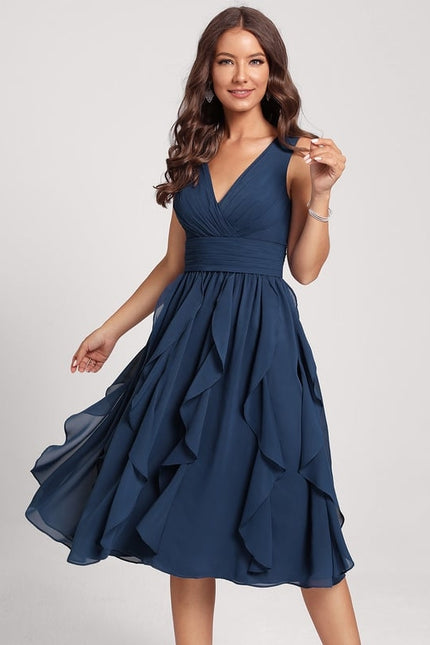 Robe Trapèze Émeraude Volante