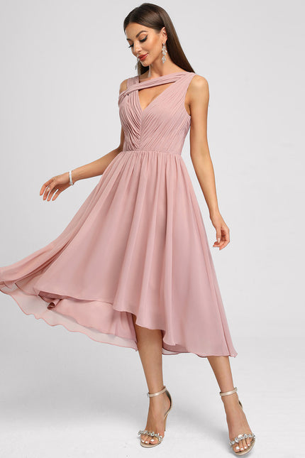 Robe Trapèze Plissée Émeraude - gallery 5