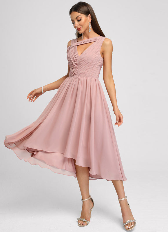 Robe Trapèze Plissée Émeraude - gallery 5