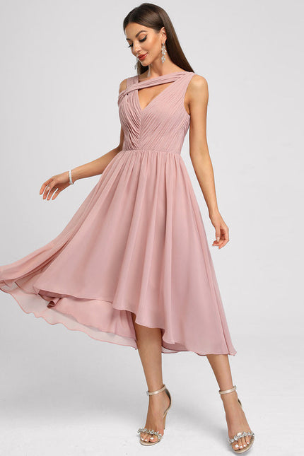 Robe Trapèze Plissée Émeraude - gallery 5