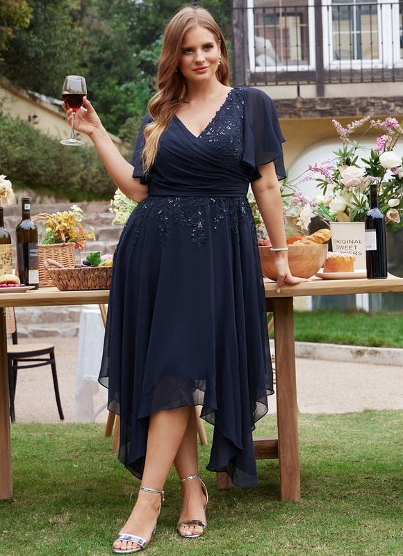 Robe Trapèze Chic Noir Dentelle - gallery 8