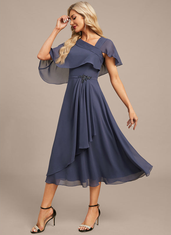 Robe Trapèze Étreinte Céleste - gallery 3