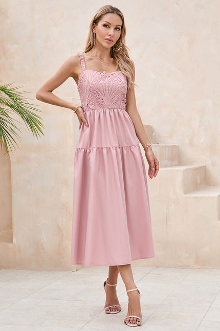 Robe Trapèze Rose Éclatante