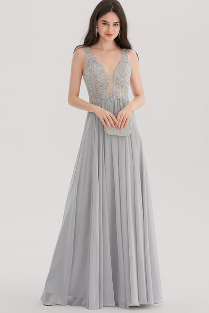 Robe Trapèze Reflet Argenté - gallery 3