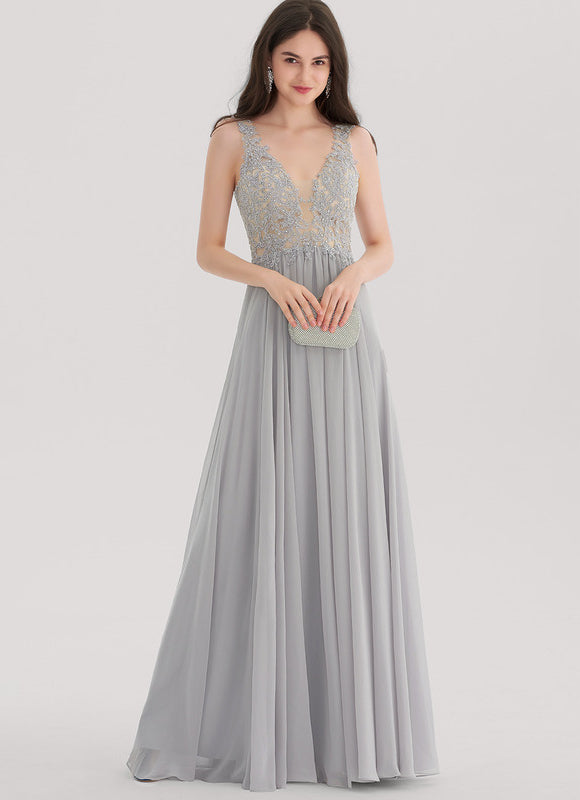 Robe Trapèze Reflet Argenté - gallery 3
