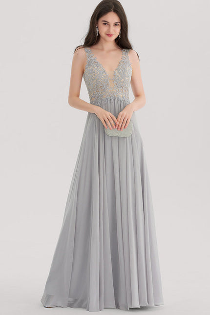 Robe Trapèze Reflet Argenté - gallery 3