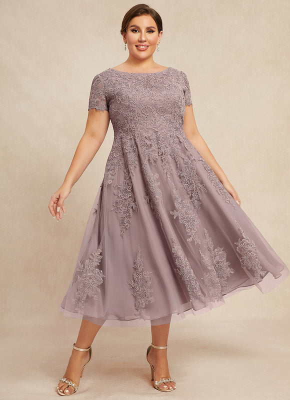 Robe Trapèze Lavande Éthérée - gallery 8