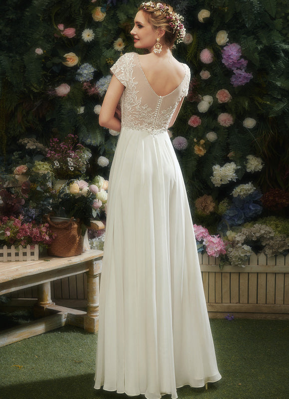 Robe Trapèze Lumière De Mousseline - gallery 3