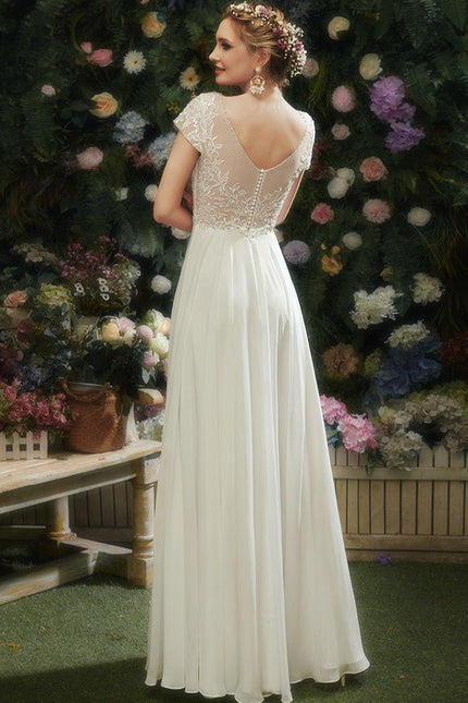 Robe Trapèze Lumière De Mousseline - gallery 3