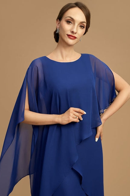 Robe Trapèze Vague Saphir - gallery 5