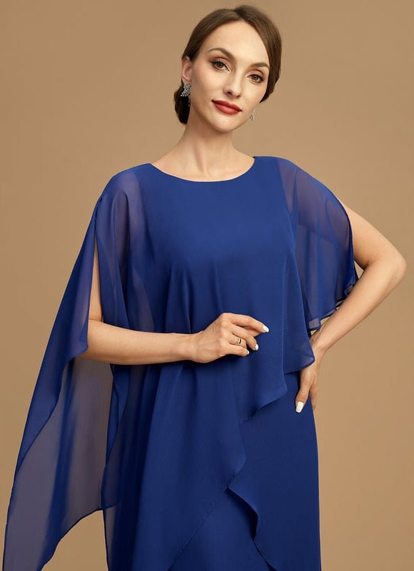 Robe Trapèze Vague Saphir - gallery 5