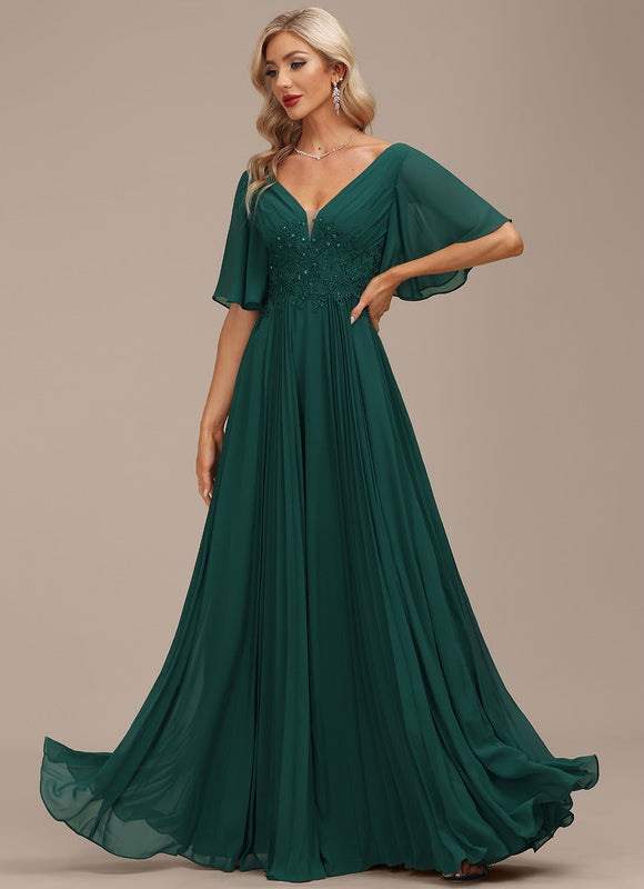 Robe Trapèze Émeraude Envoûtante - gallery 5