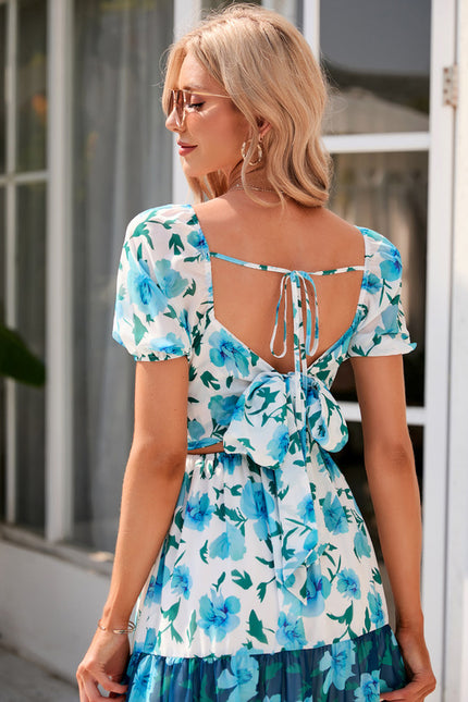 Robe Trapèze Céleste Fleurie - gallery 6