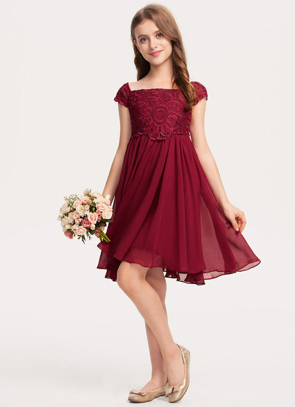 Robe Trapèze Cérémonie Rubis