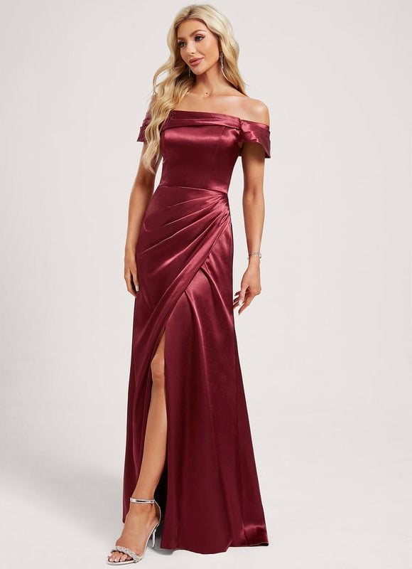 Robe Trapeze Epaule Dénudée - gallery 2