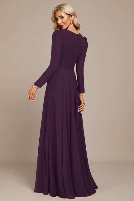 Robe Trapèze Gris Flottant - gallery 6