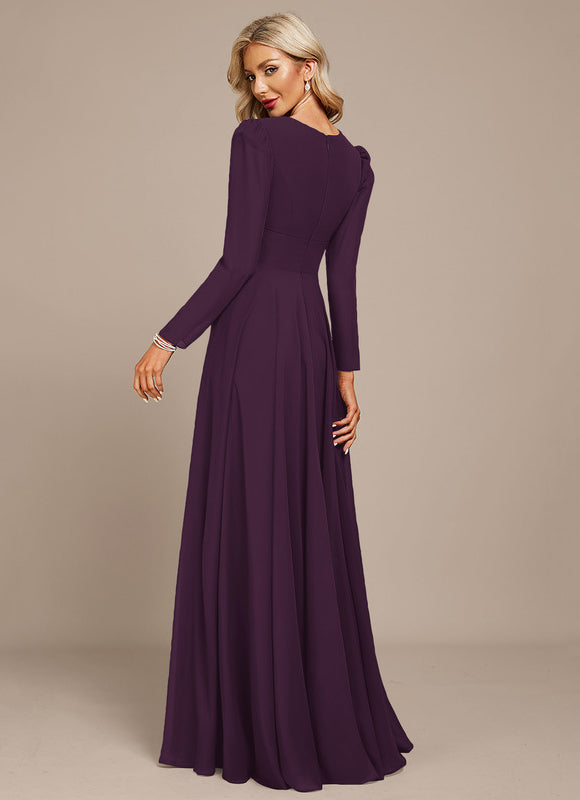 Robe Trapèze Gris Flottant - gallery 6
