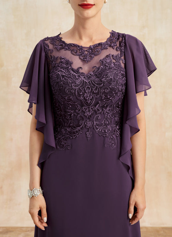 Robe Trapèze Élégante Noir Opalescent - gallery 6