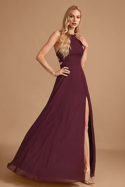 Robe Trapèze Vert Émeraude Longue Rayée - gallery 4