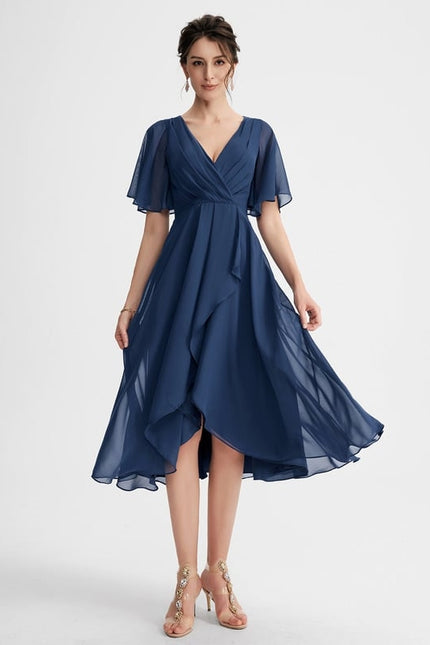 Robe Trapèze Flottante Verte - gallery 3