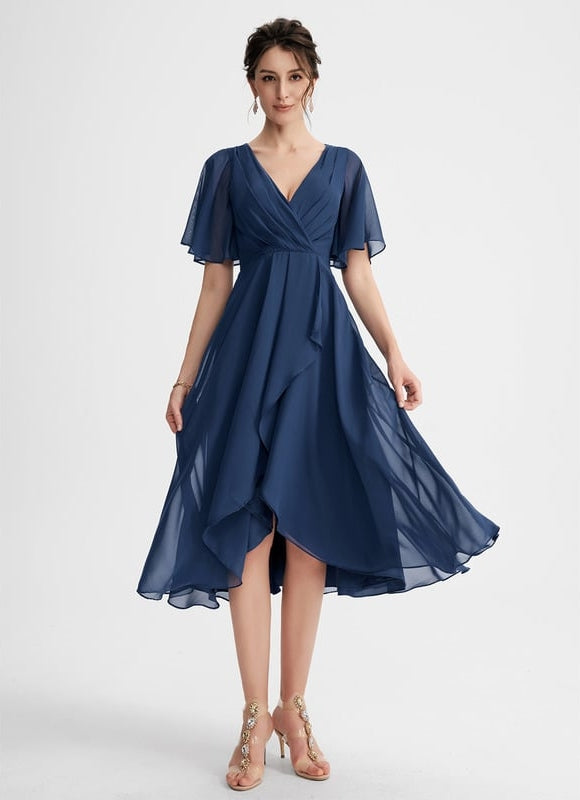 Robe Trapèze Flottante Verte - gallery 3