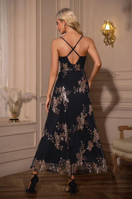 Robe Trapèze Nuit Étoilée Rose - gallery 1