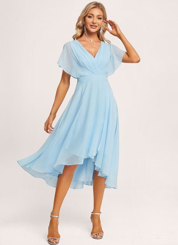 Robe Trapèze Flottante Verte - gallery 1