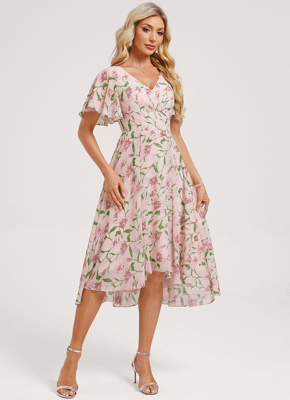 Robe Trapèze Fluide Asymétrique - gallery 2