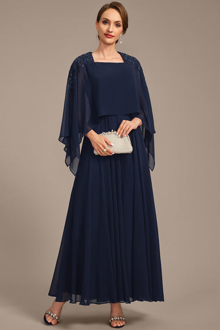 Robe Trapèze Nuit Marine - gallery 2