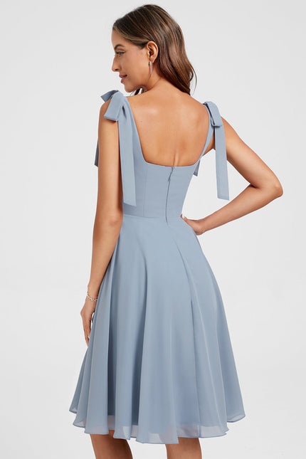 Robe Trapèze Ciel Doux Satiné - gallery 6