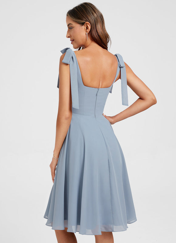 Robe Trapèze Ciel Doux Satiné - gallery 6