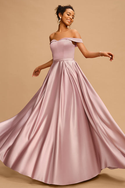 Robe Trapèze Rêve De Lilas Satiné