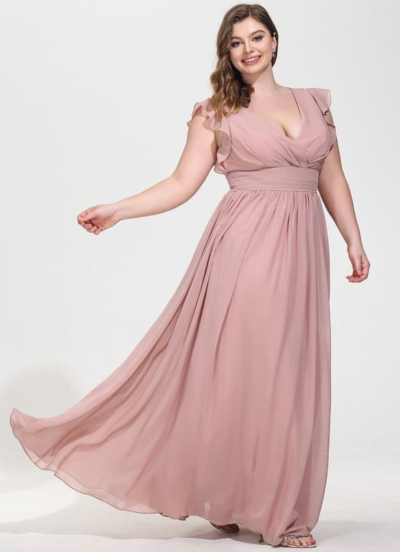 Robe Trapèze Mousseline Fendue - gallery 7