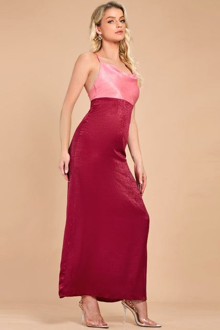 Robe Trapèze Rose Rubis - gallery 4